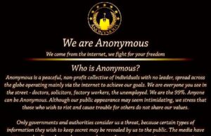 We are Anonymous – The Creed